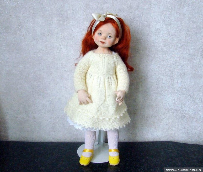 Текстильная шарнирная кукла Сонечка (фото 2)