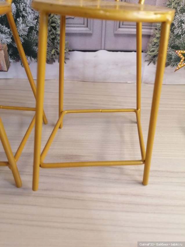 Металлические стулья для кукол формата 1/6 (фото 3)