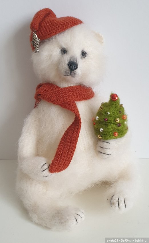 Медведь белый — Авторские игрушки (фото 7)