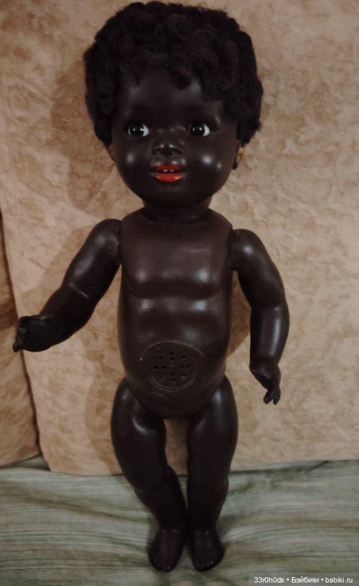 Антикварная кукла K&W Германия. Девочка негритянка (фото 3)