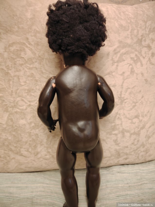 Антикварная кукла K&W Германия. Негритенок (фото 7)