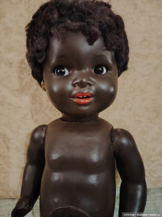 Антикварная кукла K&W Германия. Девочка негритянка (фото 5)