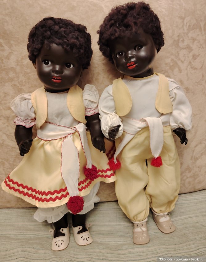 Антикварная кукла K&W Германия. Негритенок (фото 6)