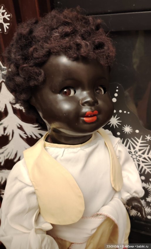 Антикварная кукла K&W Германия. Негритенок (фото 2)