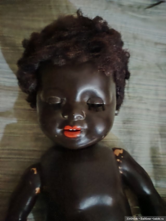 Антикварная кукла K&W Германия. Негритенок (фото 3)