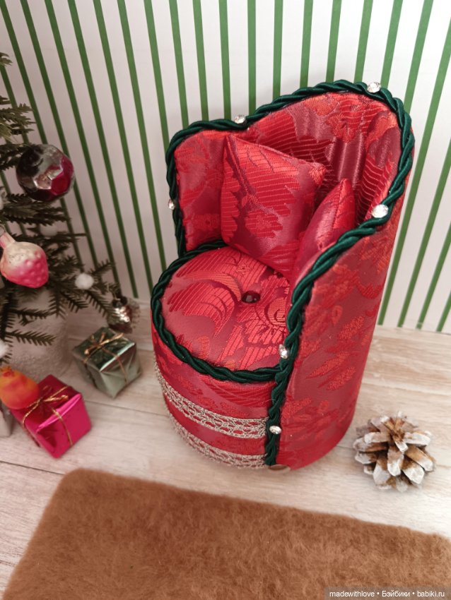 Кресло и камин — Кукольная мебель (фото 5)