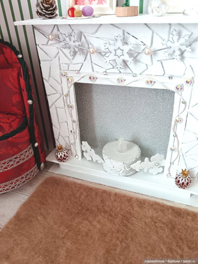 Кресло и камин — Кукольная мебель (фото 3)