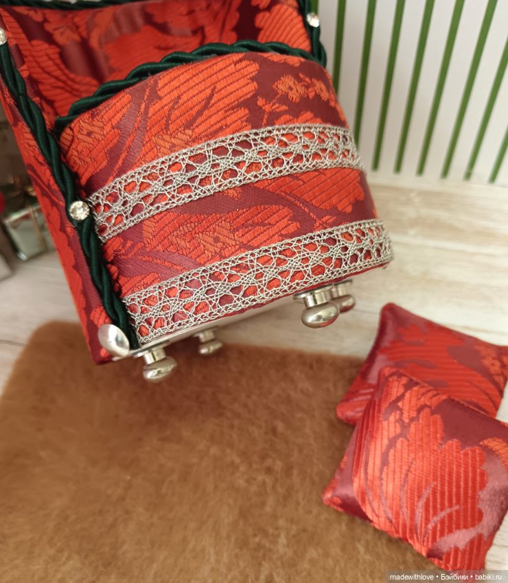 Кресло и камин — Кукольная мебель (фото 6)