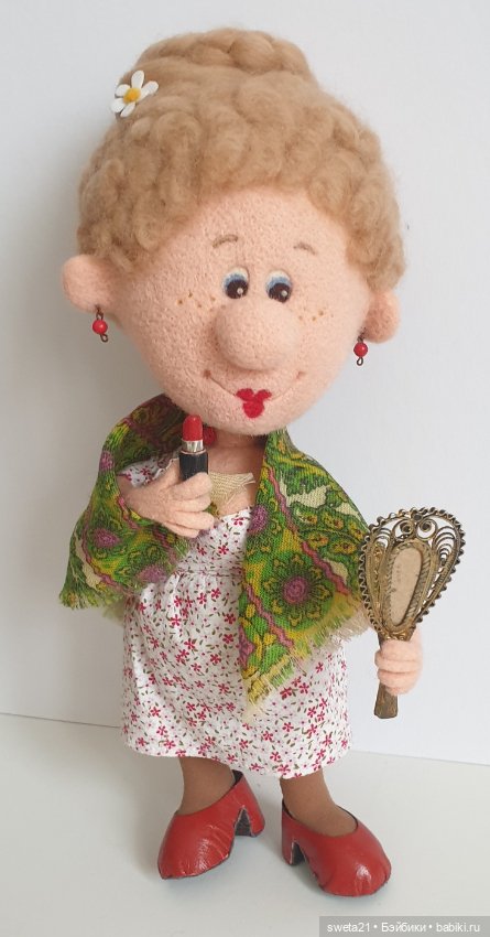 Кукла "Дамочка" — Авторские игрушки (фото 8)