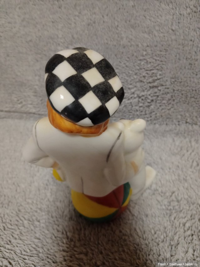 Статуэтка СССР Олег Попов с олимпийским мишкой