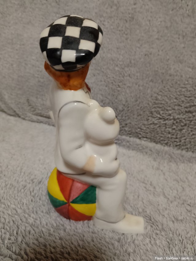 Статуэтка СССР Олег Попов с олимпийским мишкой