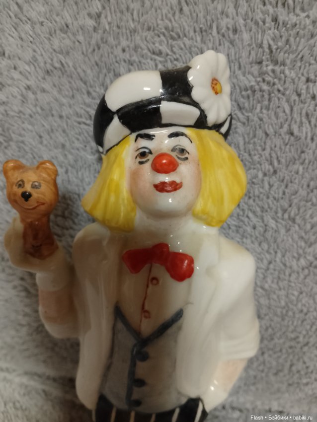 Статуэтка СССР Олег Попов с олимпийским мишкой#2