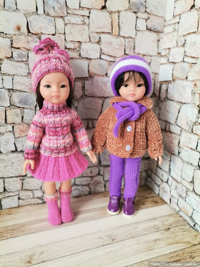 Теплая вязаная одежда для Паолок