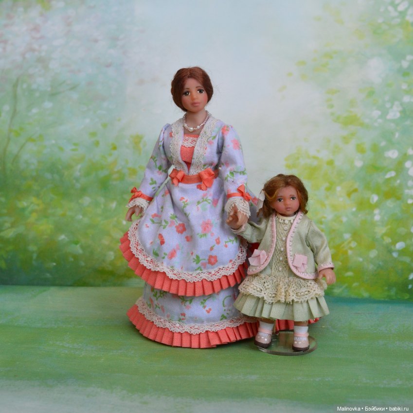 Миниатюрная кукла леди в масштабе 1/12 (фото 4)