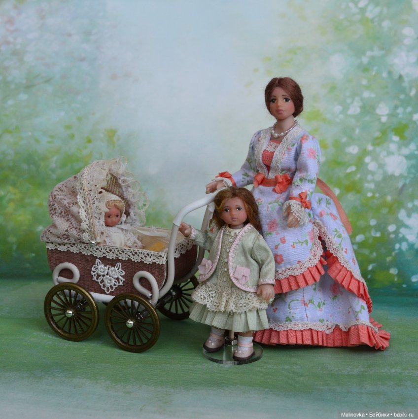 Миниатюрная кукла леди в масштабе 1/12 (фото 8)