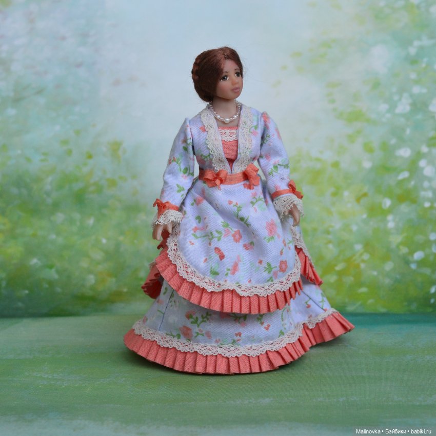 Миниатюрная кукла леди в масштабе 1/12 (фото 10)
