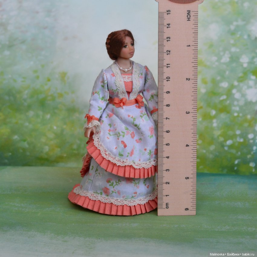 Миниатюрная кукла леди в масштабе 1/12 (фото 3)