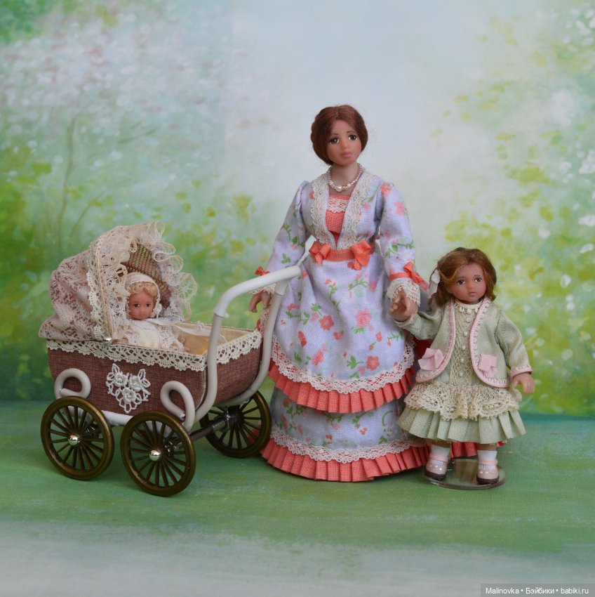 Миниатюрная кукла леди в масштабе 1/12 (фото 9)