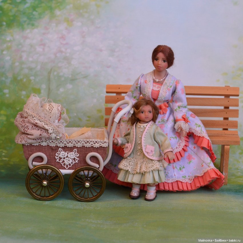 Миниатюрная кукла леди в масштабе 1/12 (фото 5)