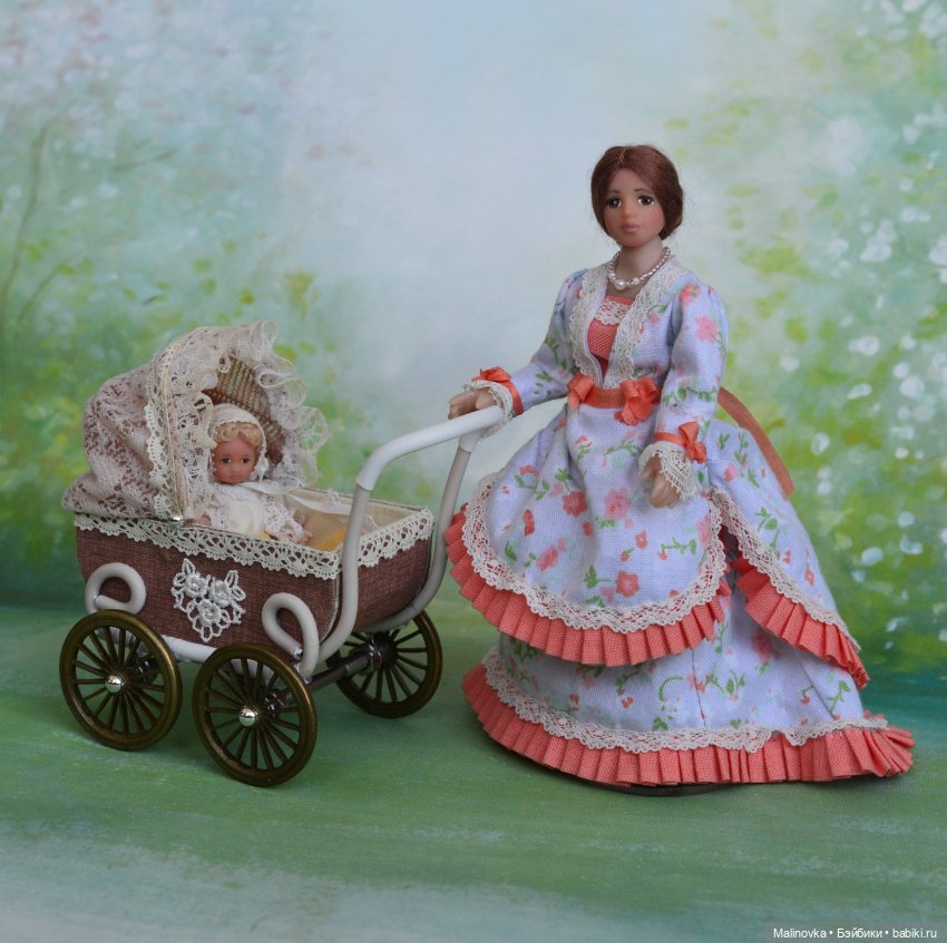 Миниатюрная кукла леди в масштабе 1/12 (фото 6)