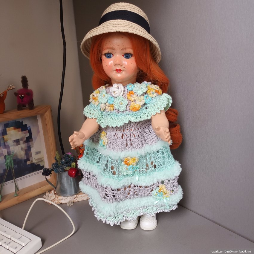 Шляпки для кукол соломенные (фото 4)