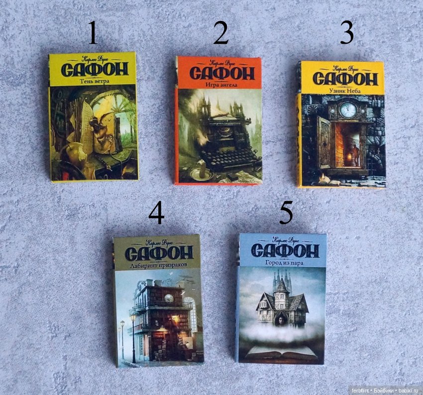 Книги К.Р. Сафона в масштабе 1:6 (фото 2)