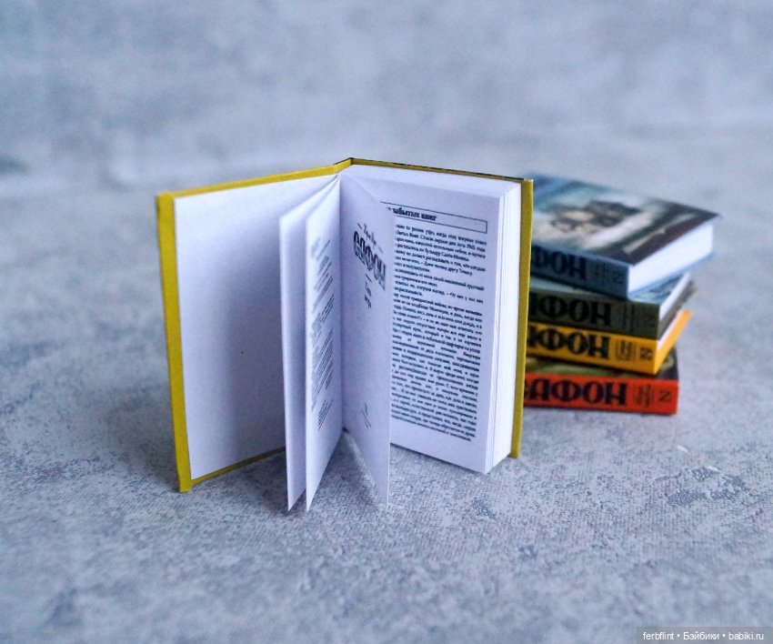 Книги К.Р. Сафона в масштабе 1:6 (фото 4)