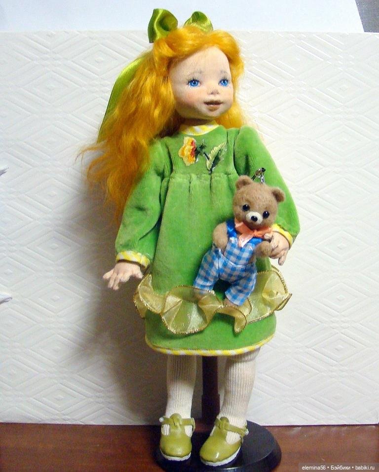Интерьерная кукла: Текстильная кукла Оленька (фото 5)