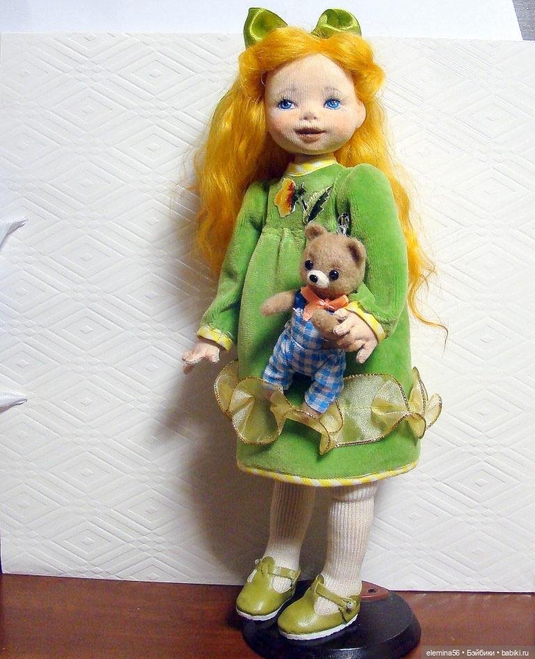 Интерьерная кукла: Текстильная кукла Оленька (фото 4)