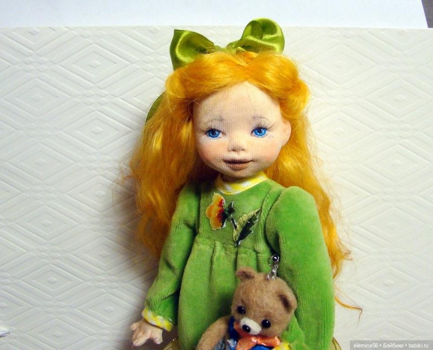 Интерьерная кукла: Текстильная кукла Оленька (фото 6)