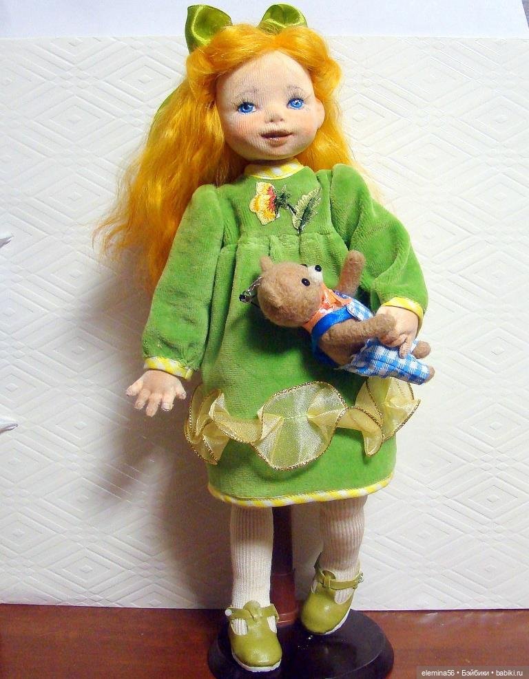 Интерьерная кукла: Текстильная кукла Оленька (фото 2)