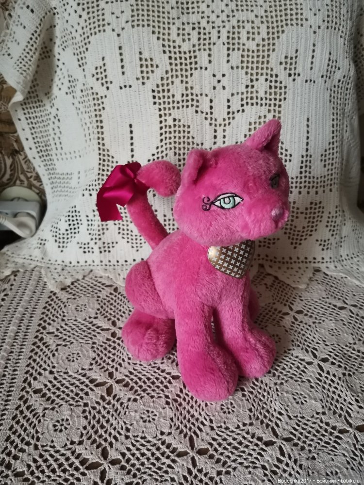 Винтажная кошка розовая Gotta Getta Gund Cattitude (фото 6)