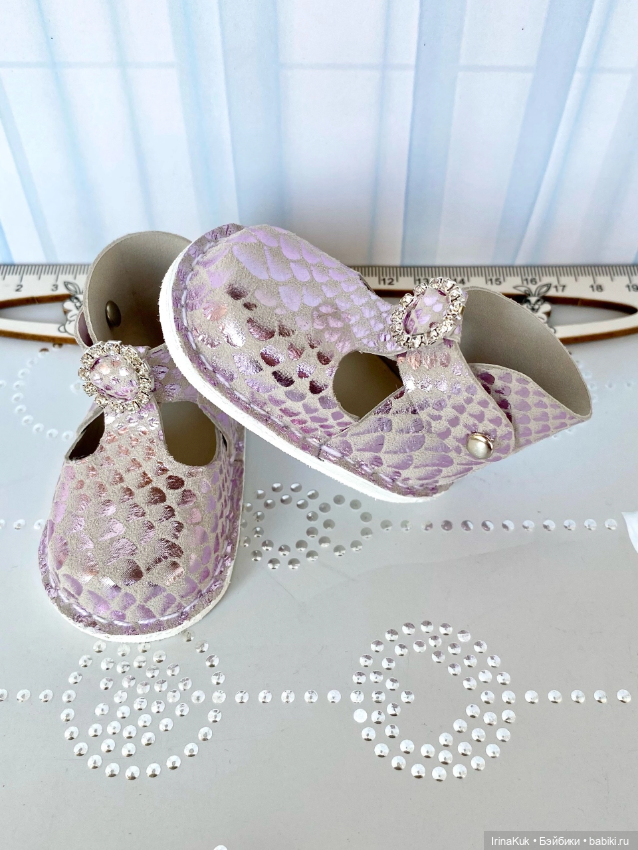 Обувь для Готц Gotz 50см из натуральной кожи и замши (фото 6)