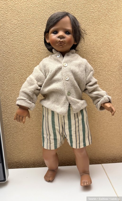 Фарфоровый мальчик Trent 2001г от Kaye Wiggs (фото 8)