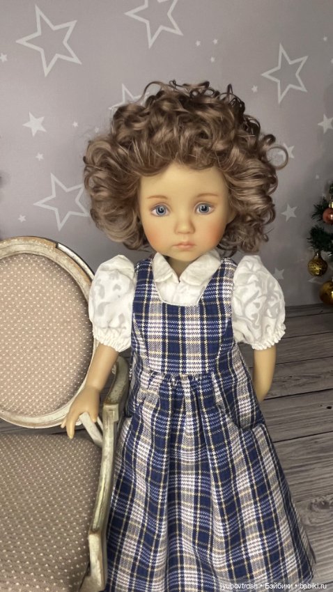 Парик натуральный 6/7 для Бонеки и аналогичных кукол с обхватом головы 16,5 (фото 8)