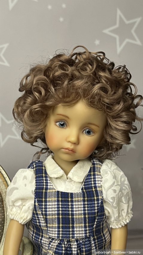 Парик натуральный 6/7 для Бонеки и аналогичных кукол с обхватом головы 16,5 (фото 9)