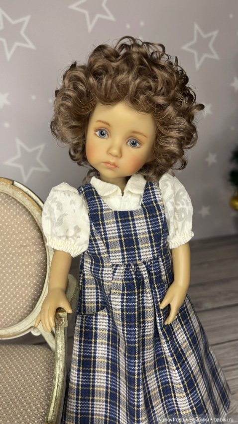 Парик натуральный 6/7 для Бонеки и аналогичных кукол с обхватом головы 16,5 (фото 6)