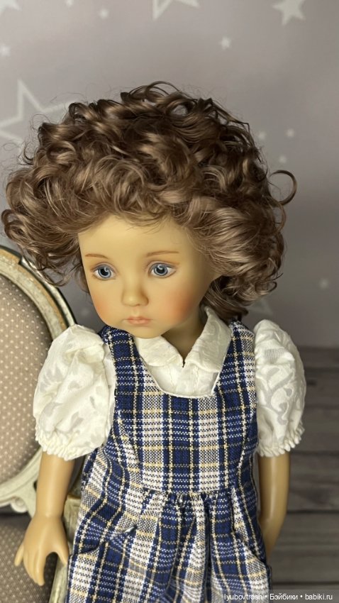 Парик натуральный 6/7 для Бонеки и аналогичных кукол с обхватом головы 16,5 (фото 4)