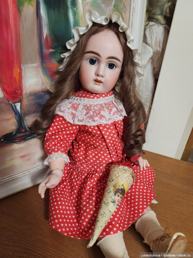 Антикварная французская кукла Жуллиен (фото 5)