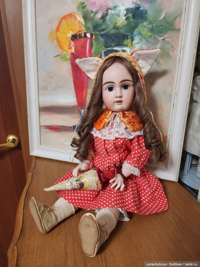 Антикварная французская кукла Жуллиен (фото 9)