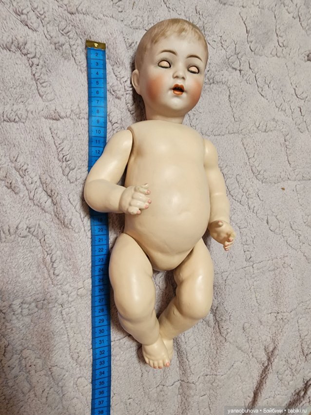 Антикварный небольшой редкий пупс Каммер Рейнхард 127, рост 31 см