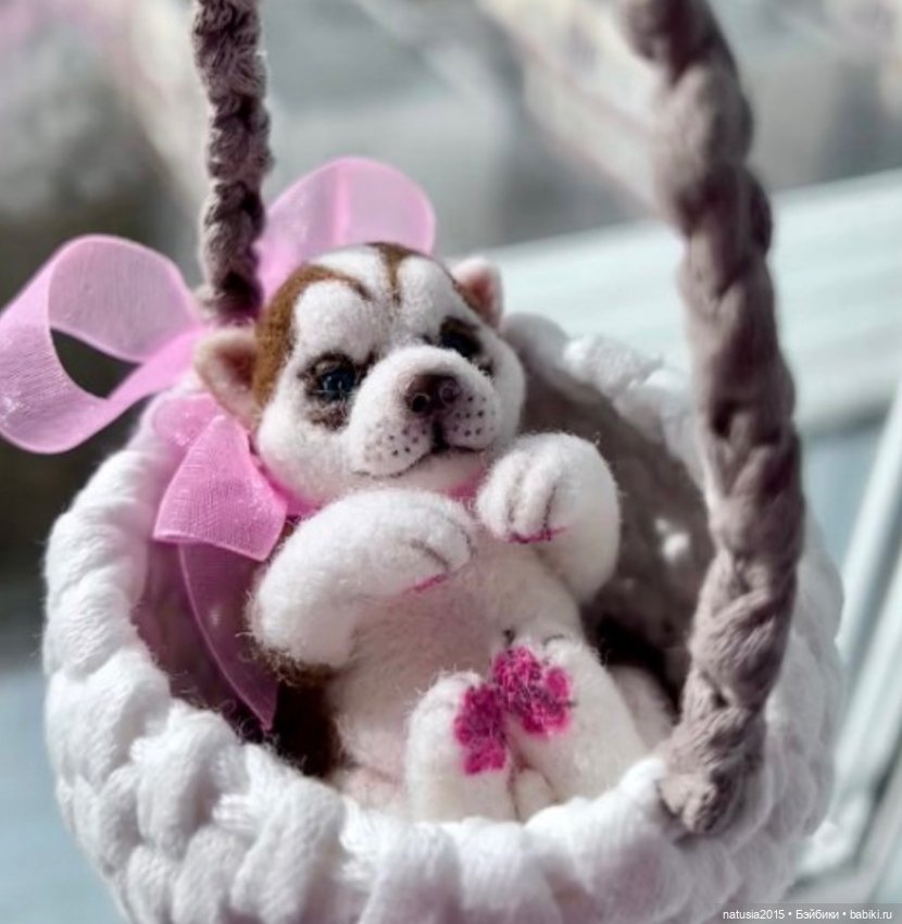 Щенок хаски — Авторские игрушки (фото 2)