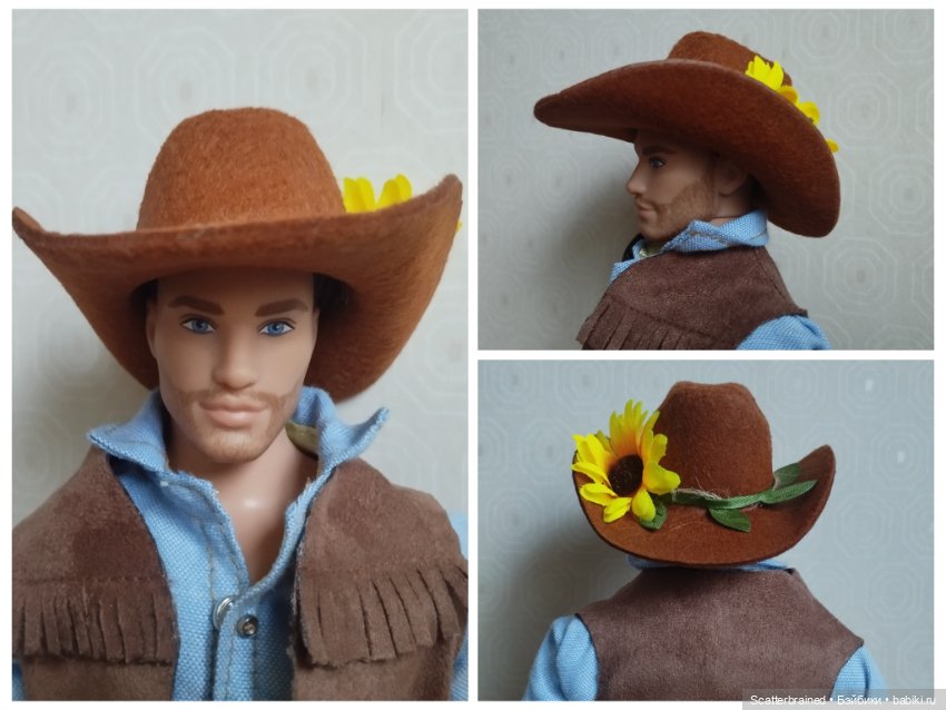 Ковбойская шляпа для Барби/ Кена/ Integrity (фото 3)