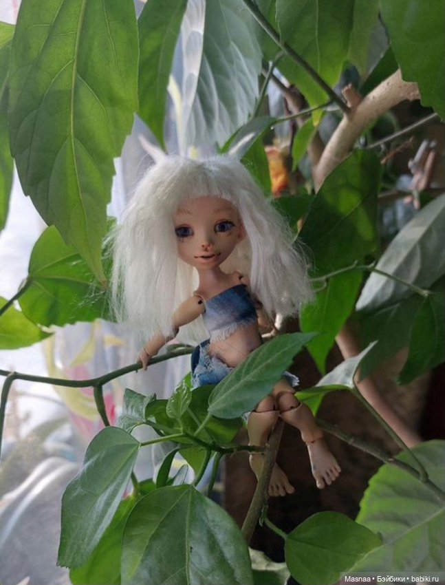 Авторская бжд куколка "девочка слон" (фото 4)
