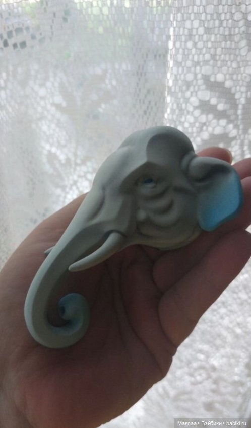 Авторская бжд куколка "девочка слон" (фото 2)