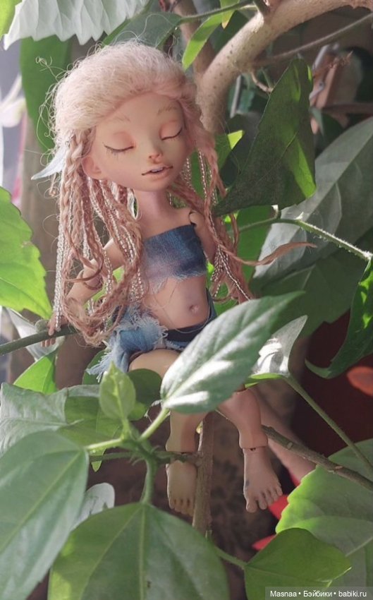 Авторская бжд куколка "девочка слон" (фото 3)