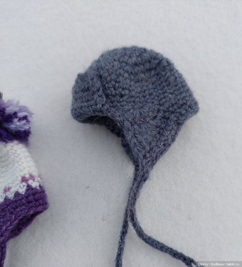 Шапочки-ушанки на кукол Барби/Кен (фото 3)