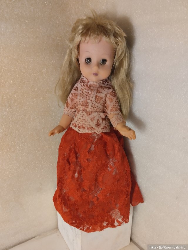 Редкая кукла ГДР Полностью резиновая