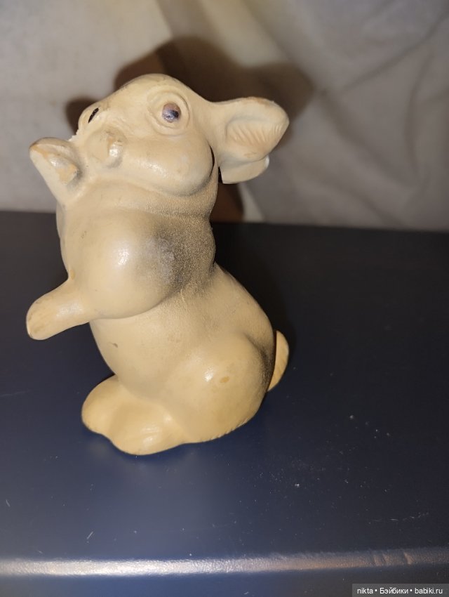 Резиновая игрушка СССР Красный треугольник Заяц (фото 5)