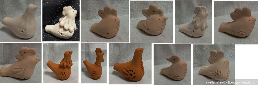 Свистульки-пичужки для росписи